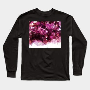 Purple crystal Long Sleeve T-Shirt